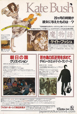 Kate Bush 1980/11 Never For Ever Japan album promo ad
