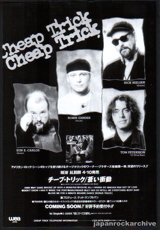 Cheap Trick 1994/04 Woke Up With A Monster Japan album promo ad