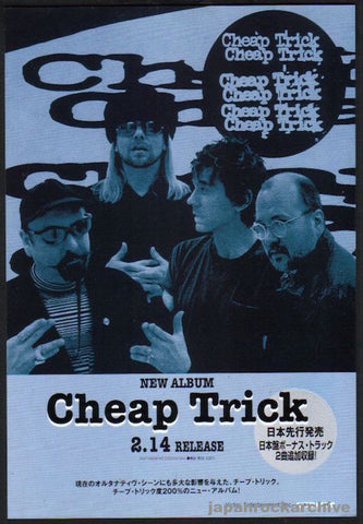 Cheap Trick 1997/03 S/T Japan album promo ad