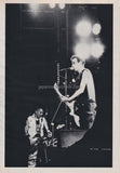 The Clash 1983/02 Japanese music press cutting clipping - 2 page photo spread / pinup - on stage