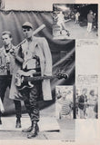 The Clash 1983/04 Japanese music press cutting clipping - 2 page photo spread / pinup - US tour