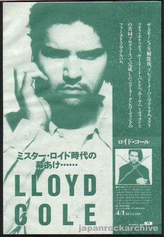 Lloyd Cole 1990/05 S/T Japan album promo ad