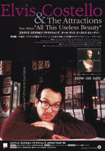 Elvis Costello 1996/07 All This Useless Beauty album / tour promo ad