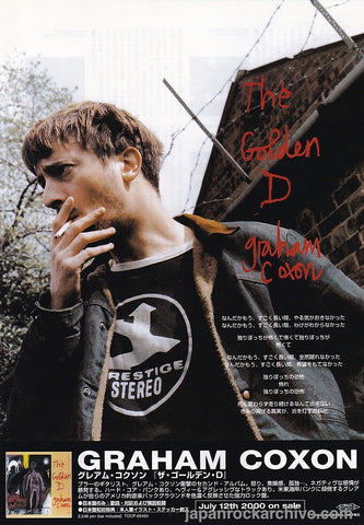 Graham Coxon 2000/08 The Golden D Japan album promo ad
