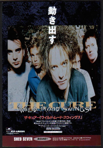 The Cure 1996/06 Wild Mood Swings Japan album promo ad
