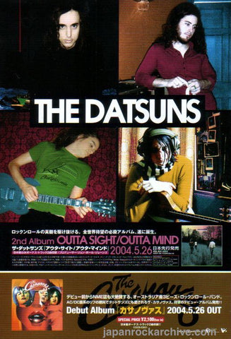 The Datsuns 2004/06 Outta Sight Outta Mind Japan album promo ad