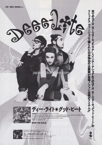 Deee-lite 1991/09 Good Beat Japan single promo ad