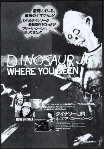Dinosaur Jr. 1993/04 Where You Been Japan album promo ad