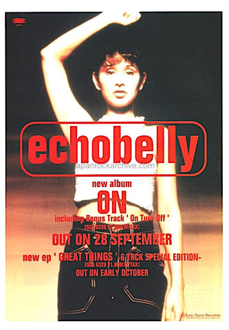 Echobelly 1995/10 On Japan album promo ad