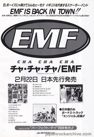 EMF 1995/03 Cha Cha Cha Japan album promo ad