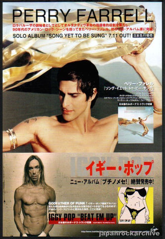Perry Farrell 2001/08 Perry Farrell Japan album promo ad