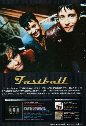 Fastball 2000/10 The Harsh Light Of Day Japan album promo ad