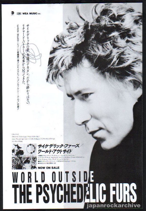 The Psychedelic Furs 1991/09 World Outside Japan album promo ad