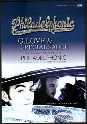 G. Love & Special Sauce 1999/09 Philadelphonic Japan album promo ad