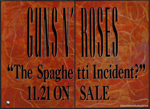 Guns N' Roses 1993/12 The Spaghetti Incident Japan album promo ad