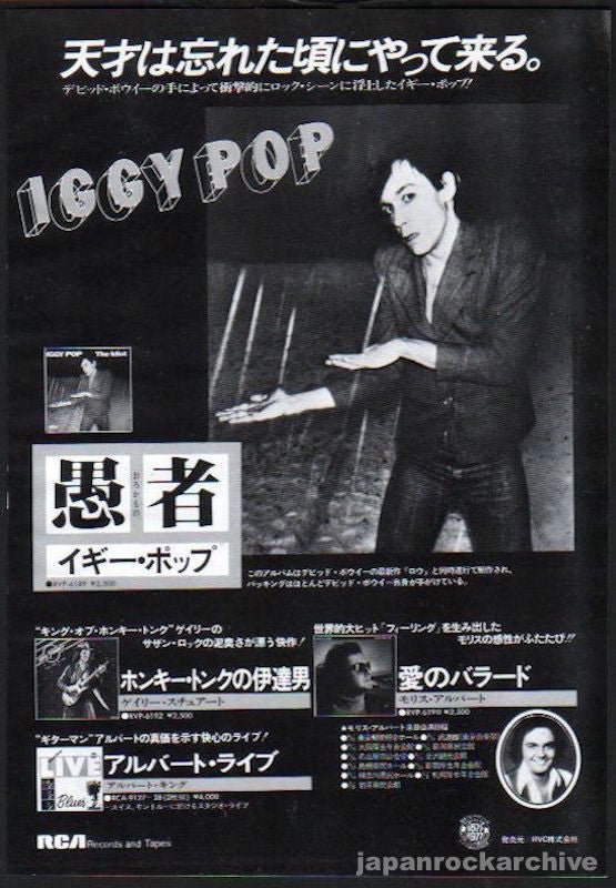IGGY POP イギー・ポップ/The Ideot 愚者(おろかもの)国内盤帯付