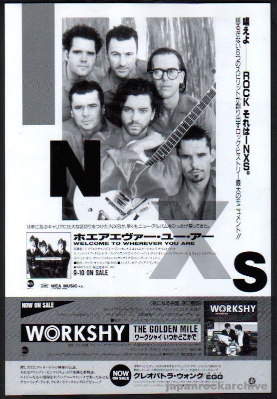 INXS 1992/10 Welcome To Wherever You Are Japan album promo ad