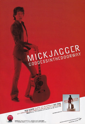 Mick Jagger 2001/12 Goddess In The Doorway Japan album promo ad