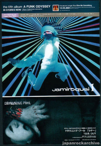 Jamiroquai 2002/01 A Funk Odyssey Japan album / tour promo ad