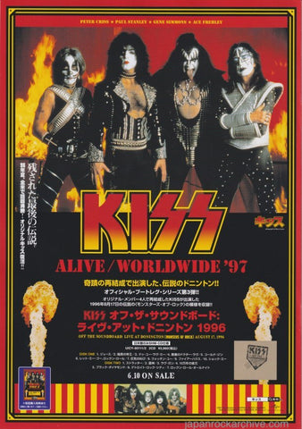 Kiss 2022/07 Off The Soundboard Live at Donington Aug 17 1996 Japan album promo ad