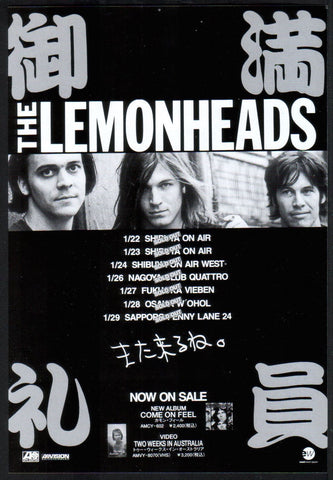 The Lemonheads 1994/03 Come On Feel Japan album / tour promo ad