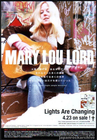 Mary Lou Lord 2003/05 Lights Are Changing Japan album promo ad