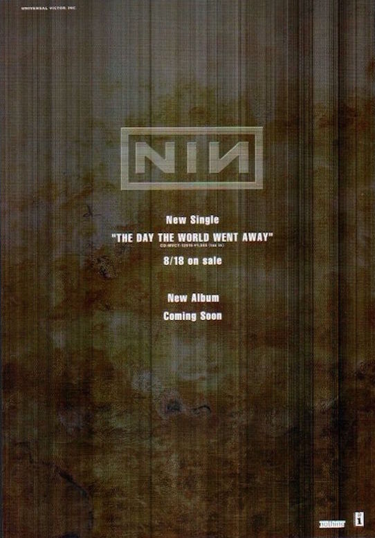 Nine Inch Nails 1999/09 The Day The World Went Away single Japan promo ad