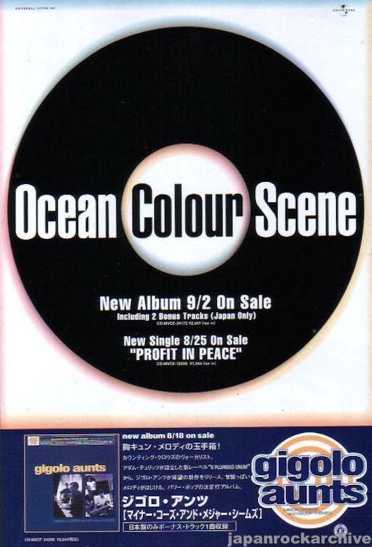 Ocean Colour Scene 1999/09 One From The Modern Japan album promo ad