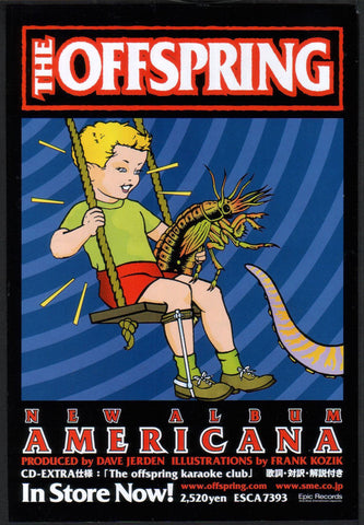 The Offspring 1999/01 Americana Japan album promo ad