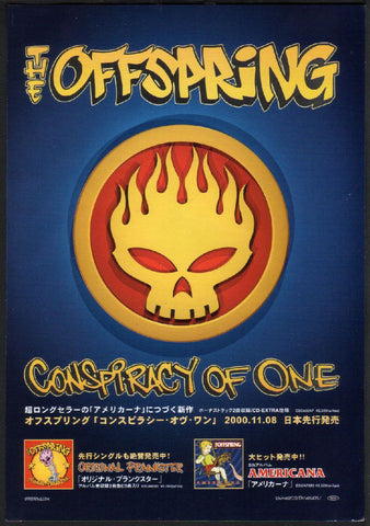 The Offspring 2000/12 Conspiracy Of One Japan album promo ad