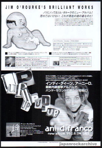 Jim O'Rourke 1999/02 Brillant Works Japan album promo ad