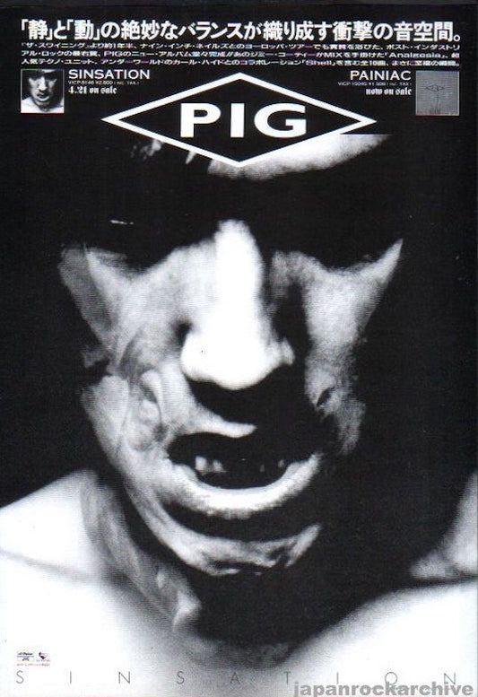 Pig 1995/05 Sinsation Japan album promo ad