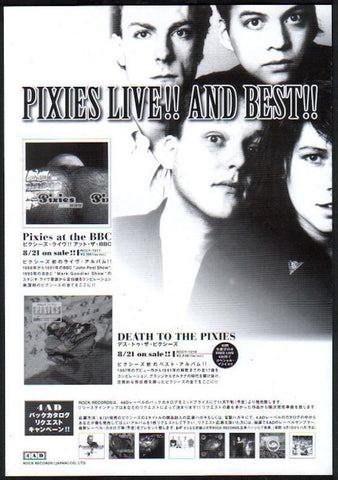 Pixies 1998/09 Pixies at The BBC / Death To The Pixies Japan album promo ad