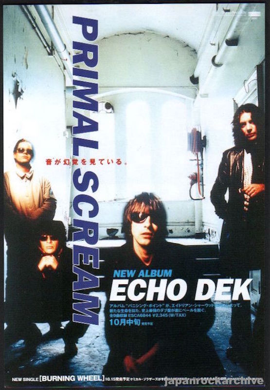 Primal Scream 1997/11 Echo Dek Japan album promo ad