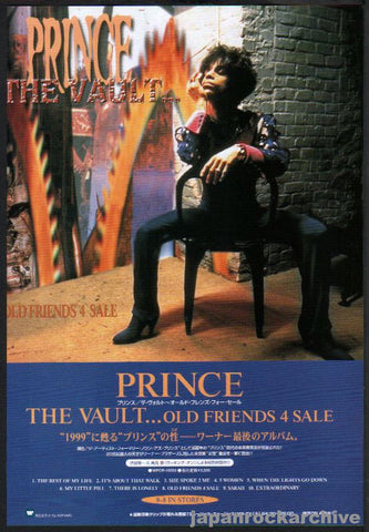 Prince 1999/10 The Vault Japan album promo ad