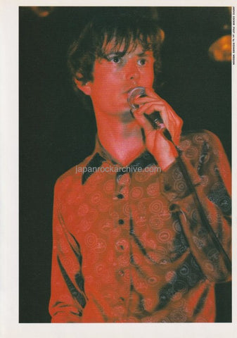 Pulp 1994/03 Japanese music press cutting clipping - photo pinup - Jarvis Cocker on stage