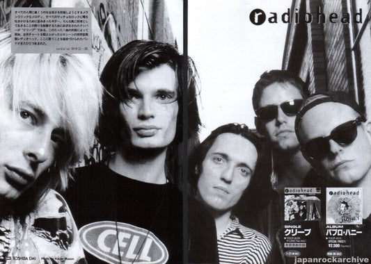 Radiohead 1994/01 Pablo Honey album / Creep Single Japan promo ad