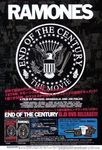 Ramones 2005/07 End Of The Century Japan dvd promo ad