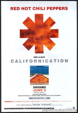 Red Hot Chili Peppers 1999/07 Californication Japan album promo ad