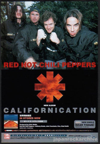 Red Hot Chili Peppers 1999/08 Californication Japan album promo ad