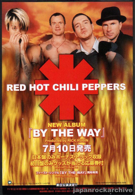 Red Hot Chili Peppers 2002/07 By The Way Japan album promo ad