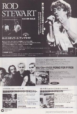 Rod Stewart 1993/06 Unplugged Japan album promo ad
