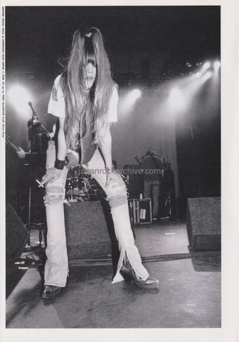 Royal Trux 1995/10 Japanese music press cutting clipping - photo pinup - on stage