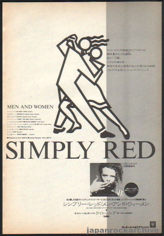 Simply Red 1987/06 Men and Women Japan album promo ad