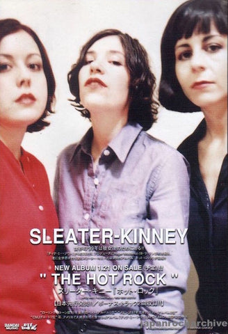 Sleater-Kinney 1999/02 The Hot Rock Japan album promo ad