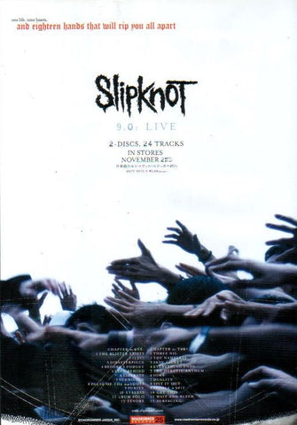 Slipknot 2005/12 9.0: Live Japan album promo ad