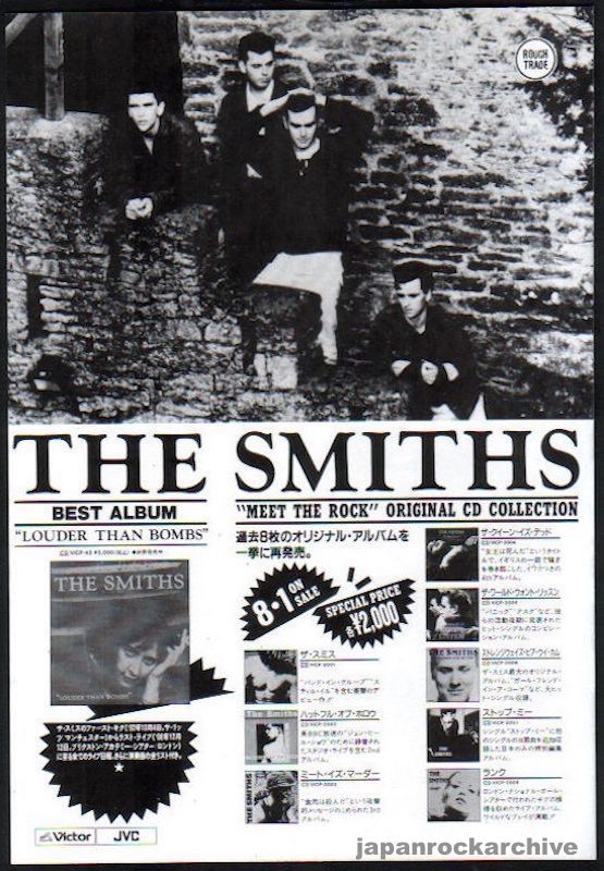 The Smiths 1990/09 Louder Than Bombs Japan album promo ad