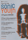 Sonic Youth 2001 Japan tour concert gig flyer handbill