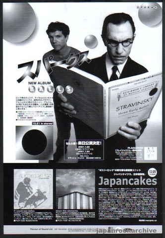 Sparks 2000/11 Balls Japan album / tour promo ad
