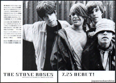 The Stone Roses 1989/08 S/T Japan debut album promo ad